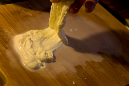 Stretching the curd